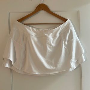 Athleta tennis skirt white womens XL